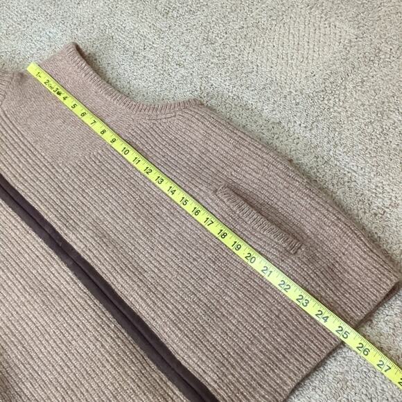 Ll Bean Men's Waterfowl Lamb's Wool Sweater Vest Tan Brown Large - Picture 4 of 6